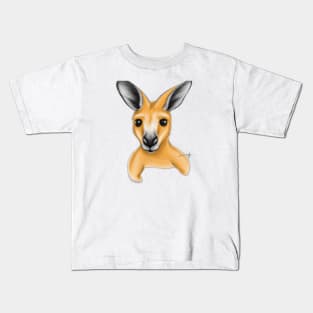 Cute Kangaroo Drawing Kids T-Shirt